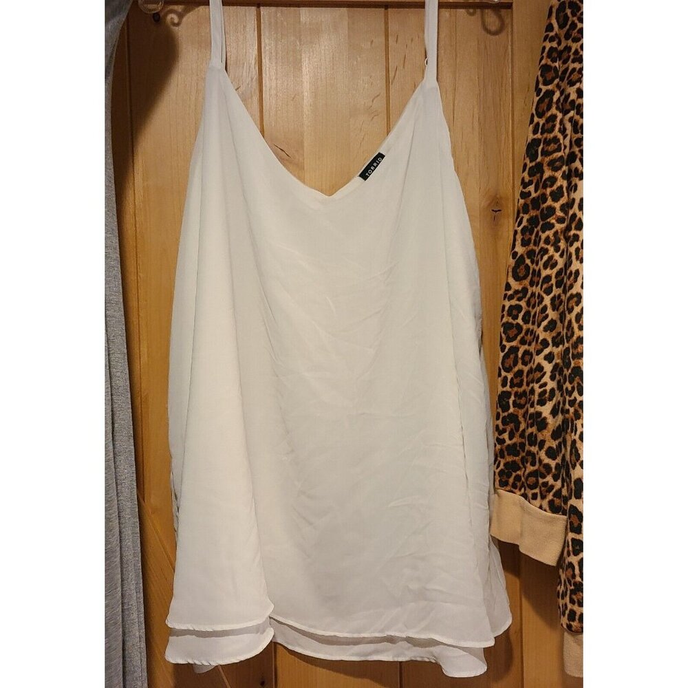 Lot of 3 Torrid Plus Size 5 5X Cheetah Sweatshirt, Cami, & Lace Back Cardigan - Picture 4 of 16